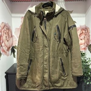 Green Winter Parka Coat - 2X